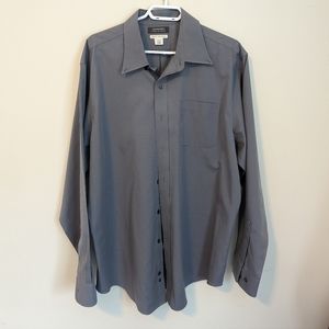 DENVER HAYES Men's Long Sleeve Classic Fit Oxford Shirt